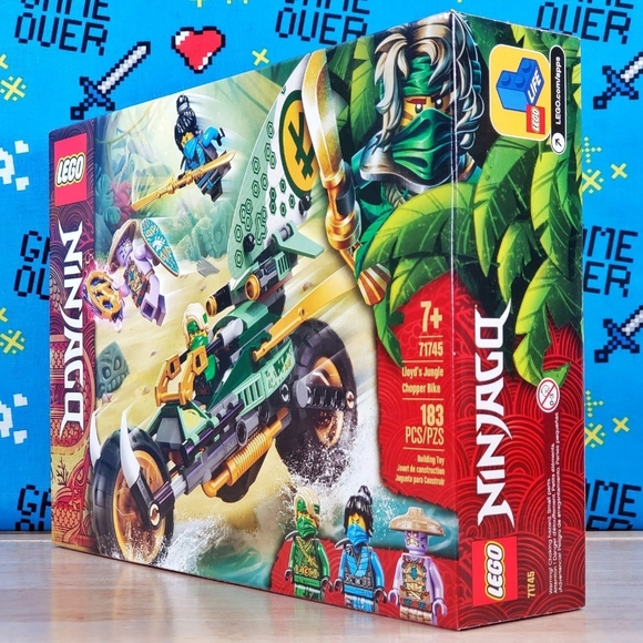 Lego Ninjago LLOYD’S JUNGLE CHOPPER BIKE [ 71745 ] Building Toy ( 183 Pieces ) - Picture 6 of 10